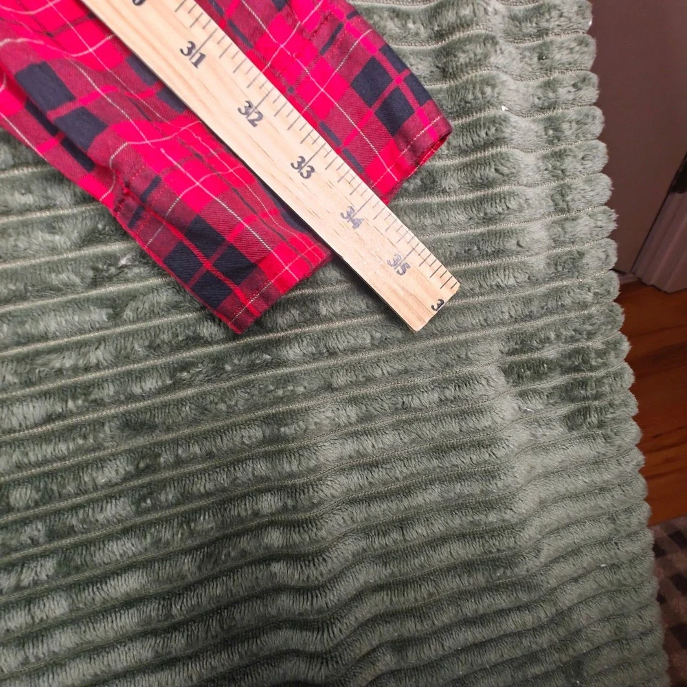 Polo Ralph Lauren Mens XL Classic Fit Red Black Plaid Flannel Button Down Shirt
